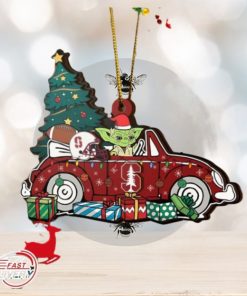 NCAA Stanford Cardinal And Baby Yoda Christmas Ornament