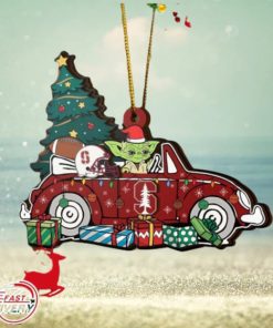 NCAA Stanford Cardinal And Baby Yoda Christmas Ornament