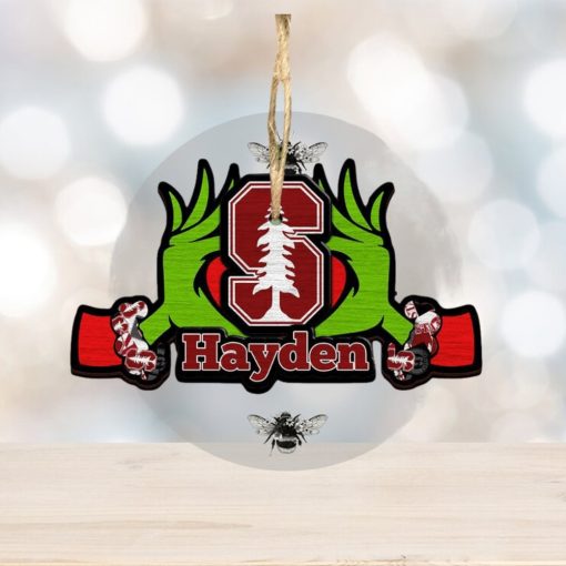 NCAA Stanford Cardinal Grinch Christmas Ornament