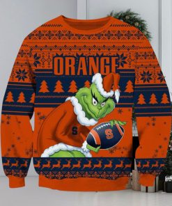 NCAA Syracuse Orange Grinch AOP Ugly Christmas Sweater Christmas Gift For Men And Women