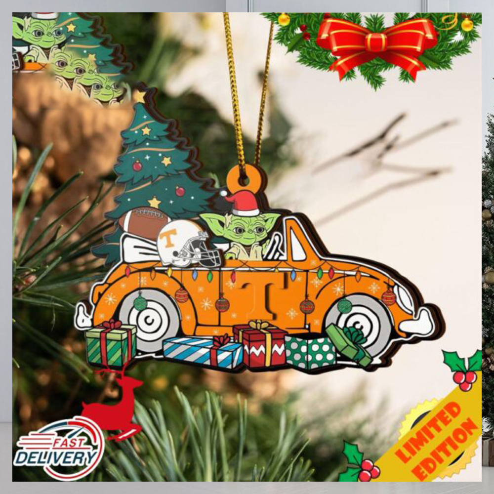NCAA Tennessee Volunteers And Baby Yoda Christmas Ornament 2023 Christmas Tree Decorations NCAA Tennessee Volunteers And Baby Yoda Christmas Ornament 2023 Christmas Tree Decorations