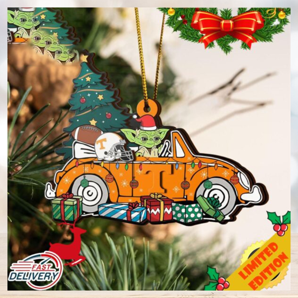 NCAA Tennessee Volunteers And Baby Yoda Christmas Ornament 2023 Christmas Tree Decorations NCAA Tennessee Volunteers And Baby Yoda Christmas Ornament 2023 Christmas Tree Decorations