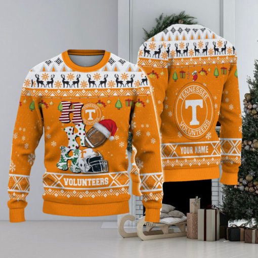 NCAA Tennessee Volunteers HO HO HO Custom Ugly Christmas Sweater