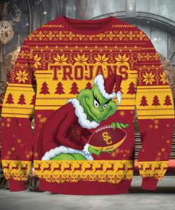 NCAA USC Trojans Grinch AOP Ugly Christmas Sweater Christmas Gift For Men And Women