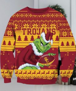 NCAA USC Trojans Grinch AOP Ugly Christmas Sweater Christmas Gift For Men And Women