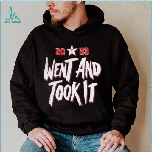 NEW 2023 Texas Rangers Went And Took It Unisex T Shirt