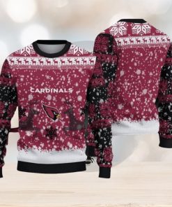 NFL Arizona Cardinals Christmas Reindeer V2 Sport Christmas Ugly Sweater 3D