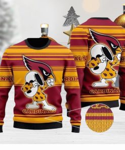 NFL Arizona Cardinals Snoopy Celebrates His Victory Ugly Christmas Sweater