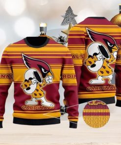 NFL Arizona Cardinals Snoopy Celebrates His Victory Ugly Christmas Sweater