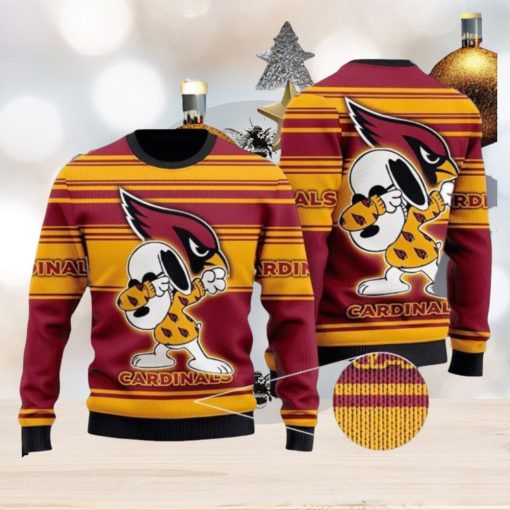 NFL Arizona Cardinals Snoopy Celebrates His Victory Ugly Christmas Sweater