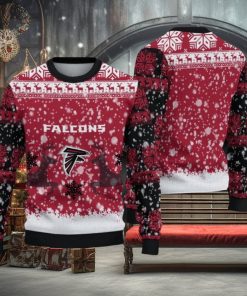 NFL Atlanta Falcons Christmas Reindeer V2 Sport Christmas Ugly Sweater 3D