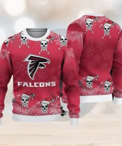 NFL Atlanta Falcons Christmas Skull Sport Christmas Ugly Sweater 3D