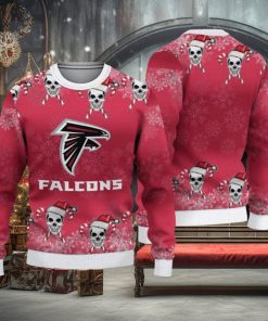 NFL Atlanta Falcons Christmas Skull Sport Christmas Ugly Sweater 3D