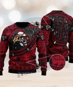 NFL Atlanta Falcons Mascot Woolen Christmas Full Print Custom Sweater