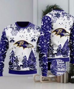 NFL Baltimore Ravens Special Christmas Ugly Sweater Design