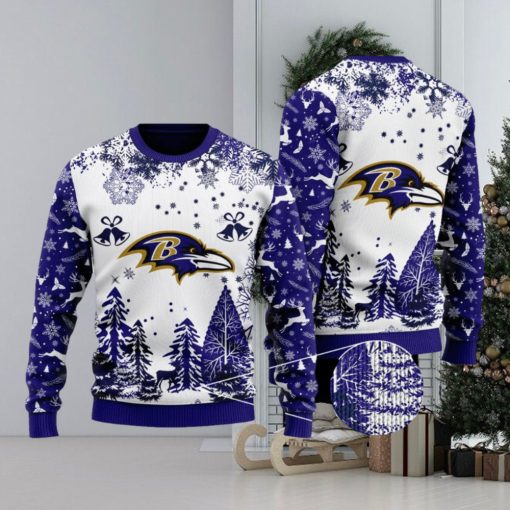 NFL Baltimore Ravens Special Christmas Ugly Sweater Design