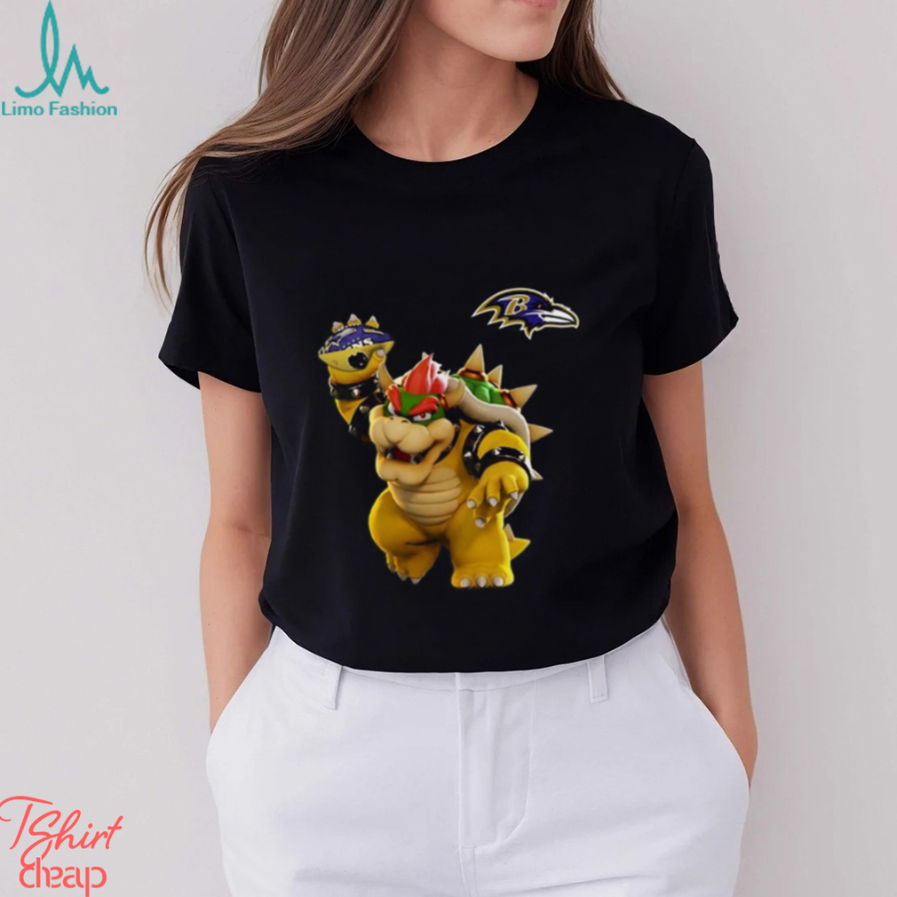 NFL Baltimore Ravens T Shirt Super Mario Nfl Super Mario Tshirt For Fans NFL Baltimore Ravens T Shirt Super Mario Nfl Super Mario Tshirt For Fans