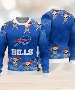 NFL Buffalo Bills Christmas Skull Limited Sport Christmas Ugly Sweater 3D