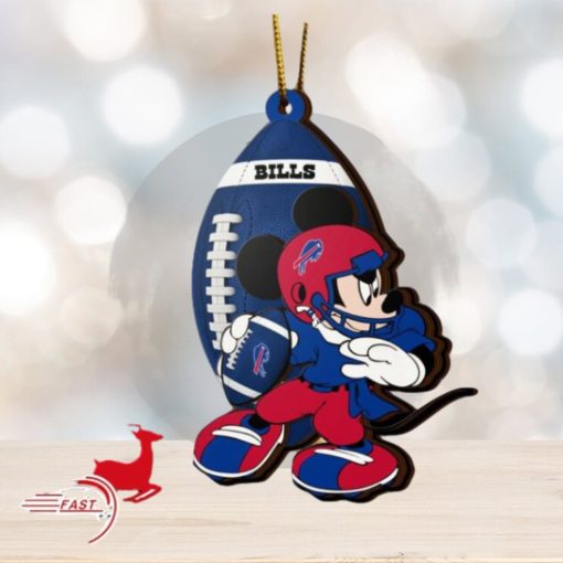 NFL Buffalo Bills Mickey Mouse Christmas Ornament 2023 Christmas Tree Decorations