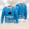 NFL Carolina Panthers Christmas Skull Sport Christmas Ugly Sweater 3D