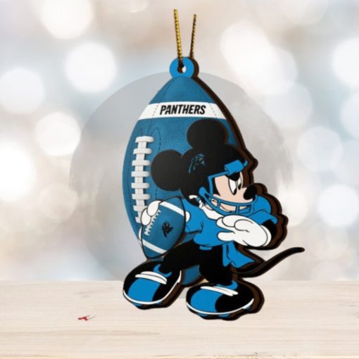 NFL Carolina Panthers Mickey Mouse Christmas Ornament 2023 Christmas Tree Decorations