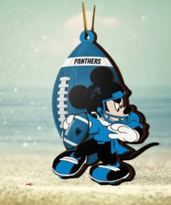 NFL Carolina Panthers Mickey Mouse Christmas Ornament 2023 Christmas Tree Decorations