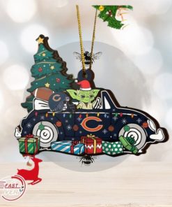 NFL Chicago Bears And Baby Yoda Christmas Ornament 2023 Christmas Tree Decorations