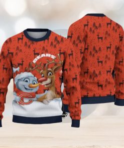 NFL Chicago Bears Christmas Reindeer Sport Christmas Ugly Sweater 3D