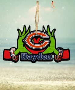 NFL Chicago Bears Grinch Christmas Ornament Personalized Your Name 2023 Christmas Tree Decorations