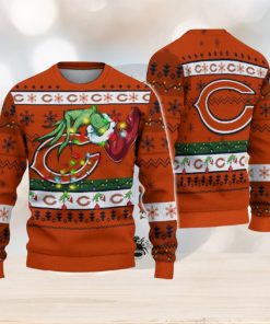 NFL Chicago Bears Grinch Christmas Ugly Sweater Funny Gift For Men And Women Fans