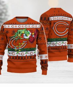 NFL Chicago Bears Grinch Christmas Ugly Sweater Funny Gift For Men And Women Fans