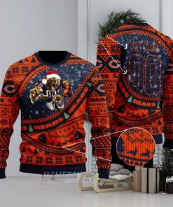 NFL Chicago Bears Mascot Woolen Christmas Full Print Custom Sweater