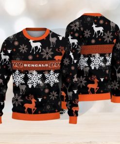 NFL Cincinnati Bengals Christmas Pattern V2 Sport Christmas Ugly Sweater 3D