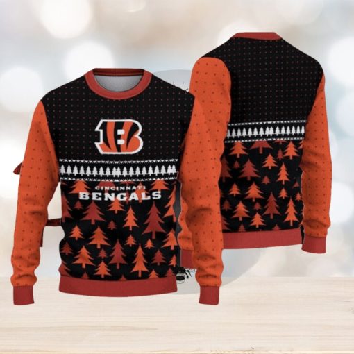 NFL Cincinnati Bengals Christmas Pattern V3 Sport Christmas Ugly Sweater 3D