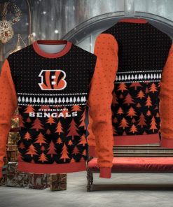 NFL Cincinnati Bengals Christmas Pattern V3 Sport Christmas Ugly Sweater 3D