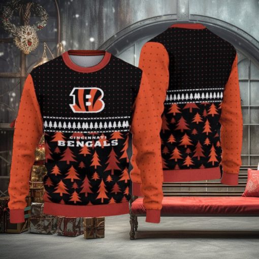 NFL Cincinnati Bengals Christmas Pattern V3 Sport Christmas Ugly Sweater 3D