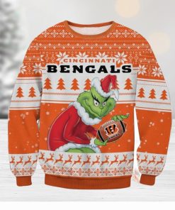 NFL Cincinnati Bengals Grinch Ugly Christmas Sweater Trending Sweater For 2023 Christmas Holidays