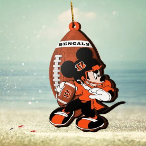 NFL Cincinnati Bengals Mickey Mouse Christmas Ornament 2023 Christmas Tree Decorations