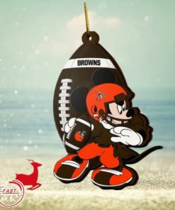 NFL Cleveland Browns Mickey Mouse Christmas Ornament 2023 Christmas Tree Decorations