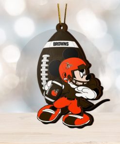 NFL Cleveland Browns Mickey Mouse Christmas Ornament