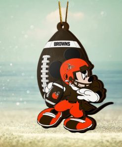 NFL Cleveland Browns Mickey Mouse Christmas Ornament