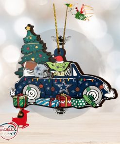 NFL Dallas Cowboys And Baby Yoda Christmas Ornament 2023 Christmas Tree Decorations