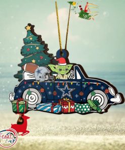 NFL Dallas Cowboys And Baby Yoda Christmas Ornament 2023 Christmas Tree Decorations