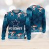 NFL Detroit Lions Christmas Pattern V2 Sport Christmas Ugly Sweater 3D