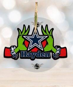 NFL Dallas Cowboys Grinch Christmas Ornament Personalized Your Name 2023 Christmas Tree Decorations