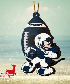 NFL Dallas Cowboys Mickey Mouse Christmas Ornament 2023 Christmas Tree Decorations