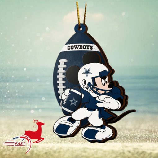 NFL Dallas Cowboys Mickey Mouse Christmas Ornament 2023 Christmas Tree Decorations