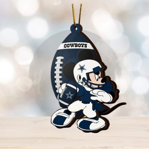 NFL Dallas Cowboys Mickey Mouse Christmas Ornament