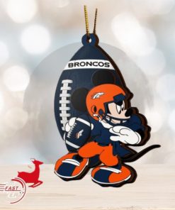 NFL Denver Broncos Mickey Mouse Christmas Ornament 2023 Christmas Tree Decorations