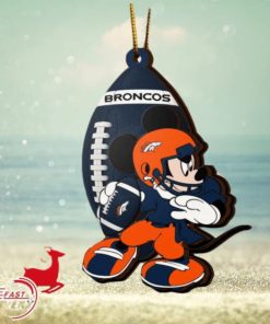 NFL Denver Broncos Mickey Mouse Christmas Ornament 2023 Christmas Tree Decorations